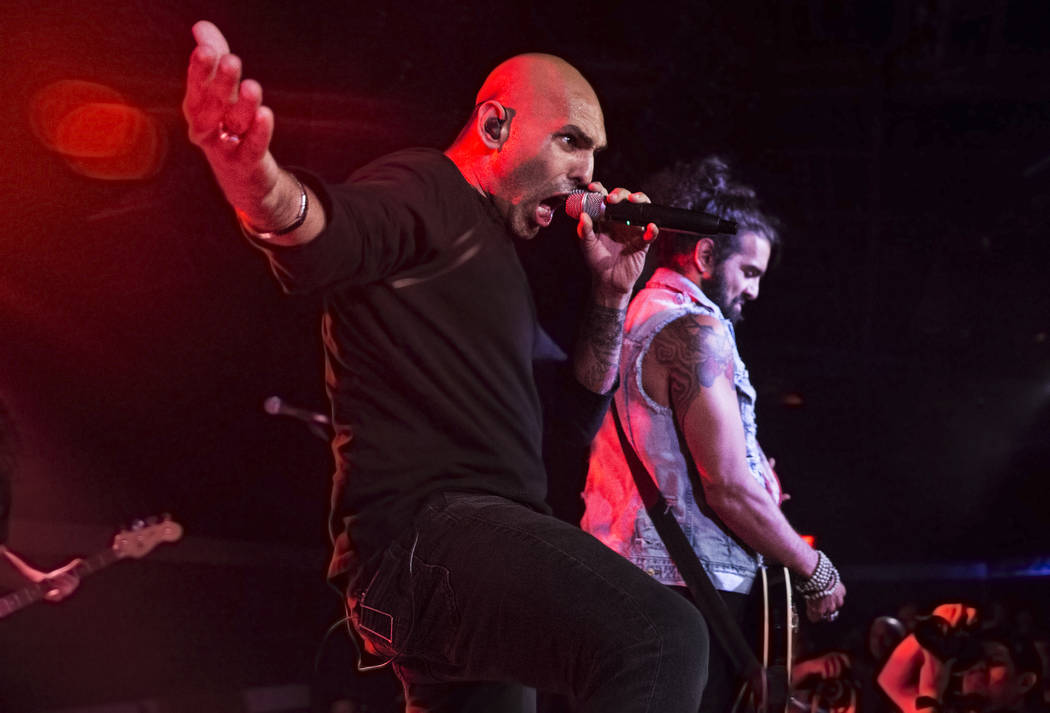 Otherwise frontman Adrian Patrick performs on Friday, September 15, 2017, at the Hard Rock hotel-casino, in Las Vegas. Benjamin Hager Las Vegas Review-Journal @benjaminhphoto