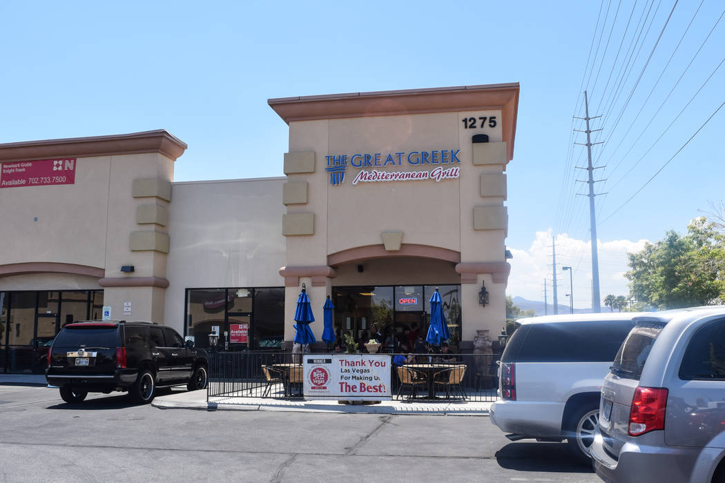 The Great Greek Mediterranean Grill opened in Henderson 2010 and quickly became known among the community for its authentic Mediterranean cuisine. (Alex Meyer/View) @alxmey
