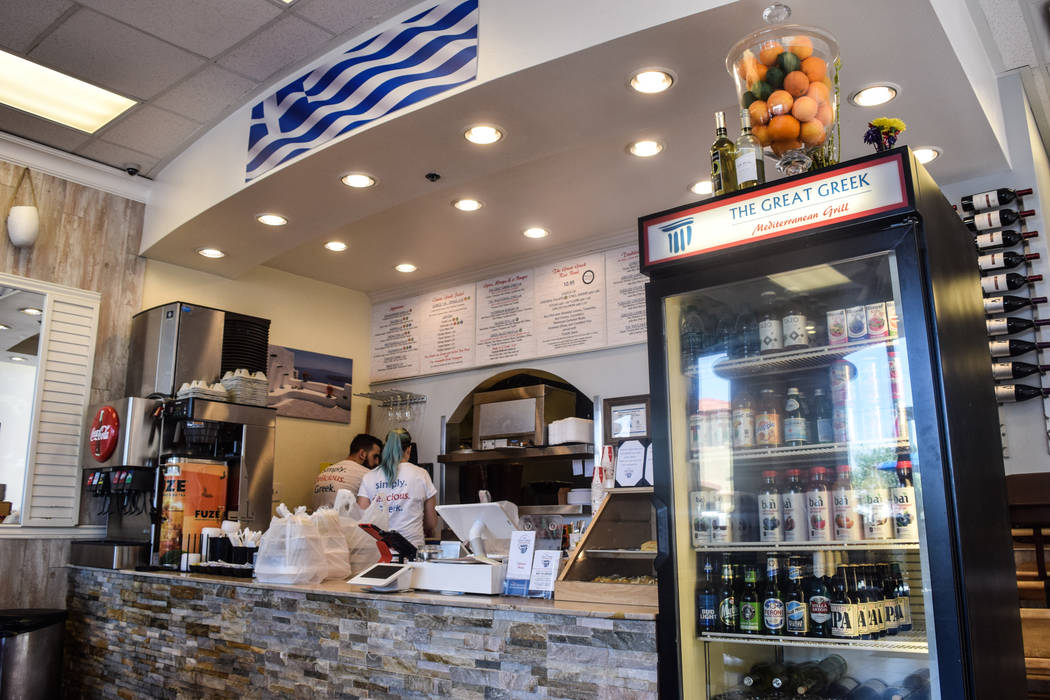 The Great Greek opened a new location June 8 at 5020 Blue Diamond Rd. (Alex Meyer/View) @alxmey