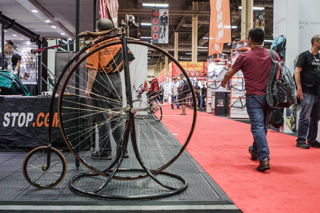 A 48-inch vintage bike on display at Interbike International Expo at Mandalay Bay Convention Center on Wednesday, Sep. 20, 2017, in Las Vegas. Morgan Lieberman Las Vegas Review-Journal