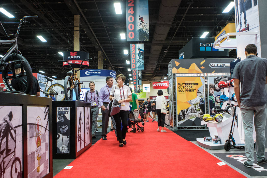 Hall C of the Interbike International Expo at Mandalay Bay Convention Center on Wednesday, Sep. 20, 2017, in Las Vegas. Morgan Lieberman Las Vegas Review-Journal