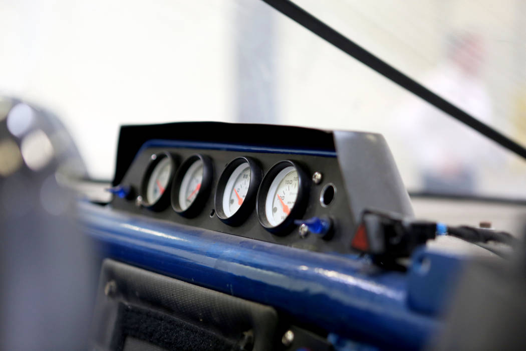 Gauges on the Super System's Lab Rat, a prototype that's been through immense testing, at Supercar System in North Las Vegas, Wednesday, Sept. 20, 2017. Elizabeth Brumley Las Vegas Review-Journal