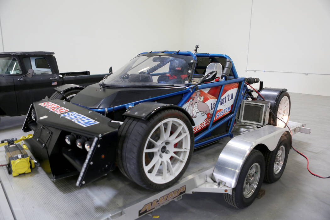 Super System's Lab Rat, a prototype that's been through immense testing, at Supercar System in North Las Vegas, Wednesday, Sept. 20, 2017. Elizabeth Brumley Las Vegas Review-Journal
