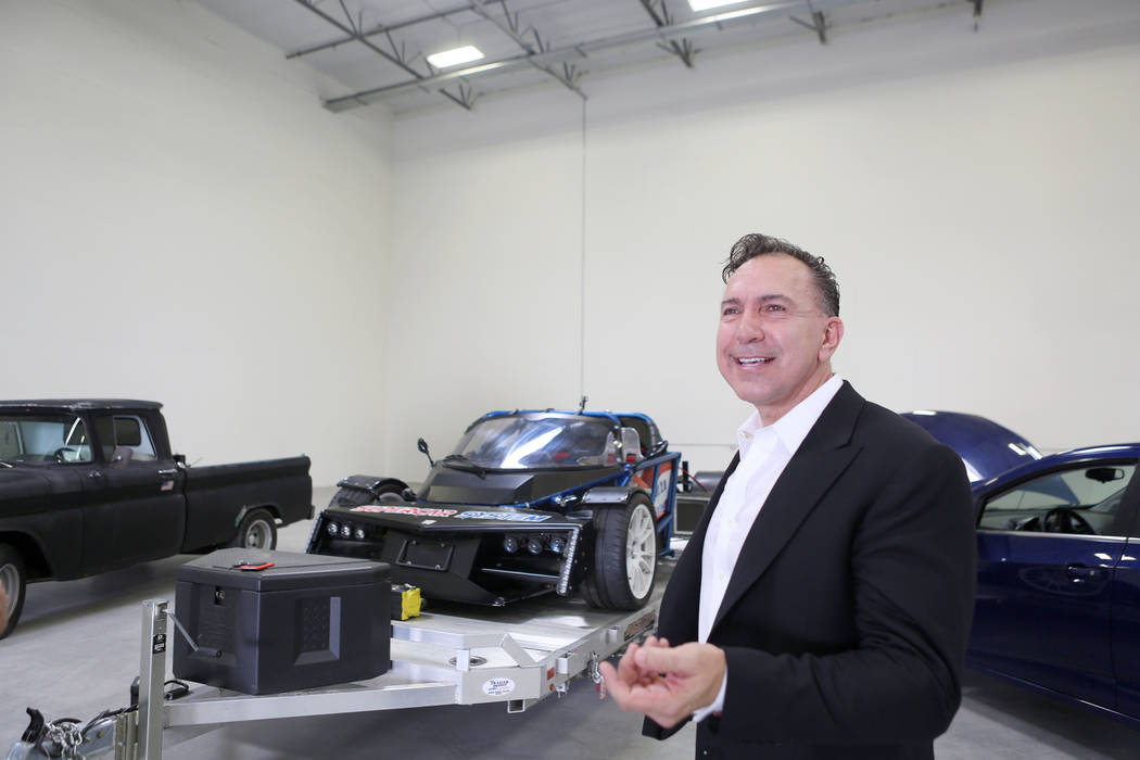 Paolo Tiramani, who is starting a high-performance vehicle assembly business, Supercar System, at the business in North Las Vegas, Wednesday, Sept. 20, 2017. Elizabeth Brumley Las Vegas Review-Journal