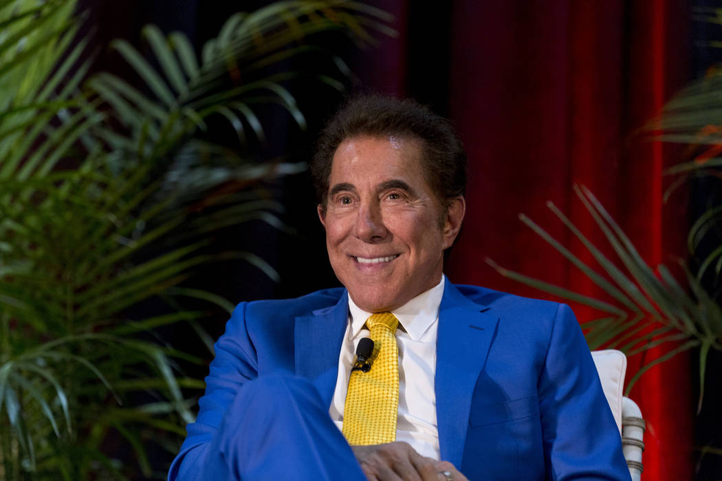 Casino resort developer Steve Wynn speaks at the Hospitality Design Exposition and Conference at the Mandalay Bay Convention Center in Las Vegas, Thursday, May 4, 2017. (Elizabeth Brumley/Las Vega ...
