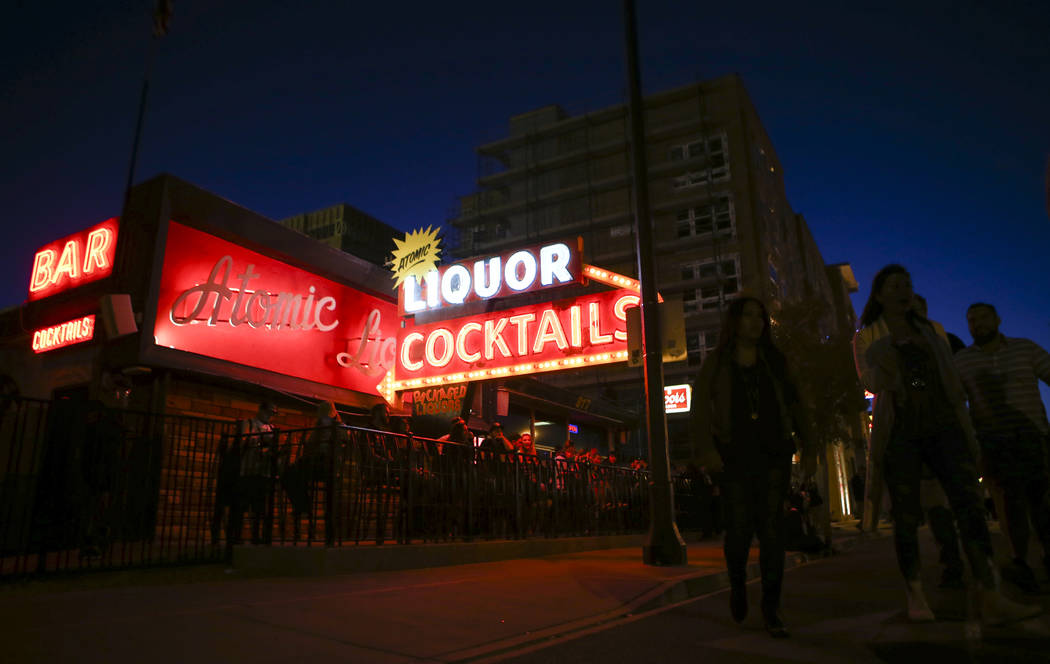 Atomic Liquors during the final day of the Life is Beautiful festival in downtown Las Vegas on Sunday, Sept. 24, 2017. Chase Stevens Las Vegas Review-Journal @csstevensphoto