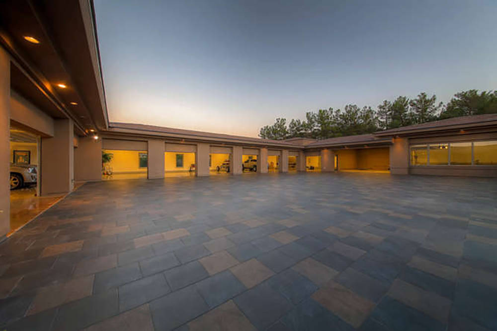 Wardley Real Estate
The climate-controlled garage court has room for 11 vehicles, a mechanic’s work areas, detail bay and 1,430-square-foot recreational vehicle suite.