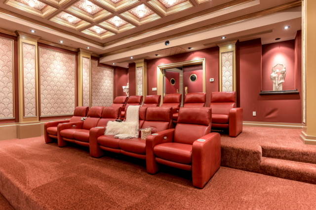 Wardley Real Estate
The home has a  1920s-inspired movie theater.