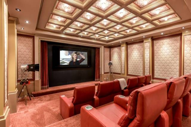 The home theater. Wardley Real Estate