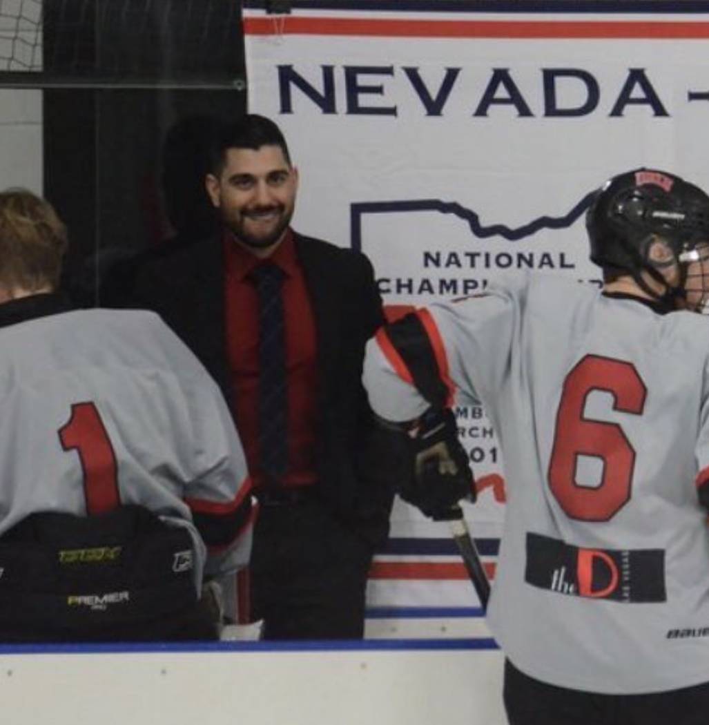 Nick Robone, 28, a UNLV assistant hockey coach, was shot in the chest at the Route 91 Harvest Festival. Photo courtesy of UNLV hockey.