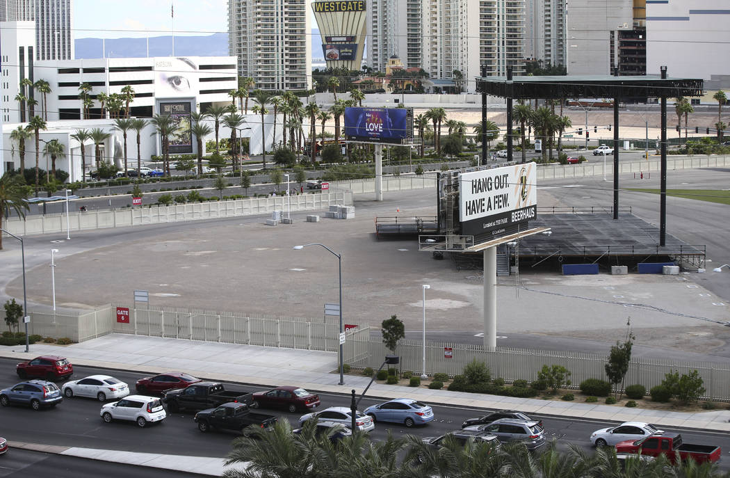 The Las Vegas Festival Grounds on Las Vegas Boulevard and Sahara Avenue on Wednesday, Sept. 13, 2017. Chase Stevens Las Vegas Review-Journal @csstevensphoto