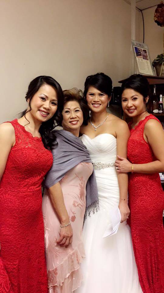 Michelle Vo, right, with her mother and sisters. (Family photo)