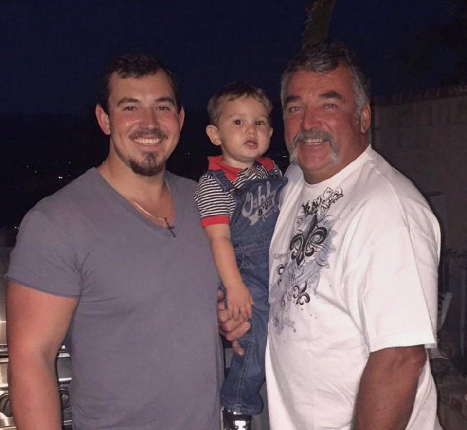 Travis Phippen, left, and his father, John Phippen, right. Both attended the Route 91 Harvest music festival Sunday when John Phippen was shot and killed. (Family Photo)