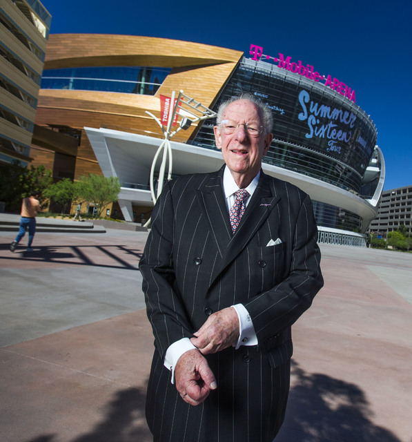 Former Las Vegas Mayor Oscar Goodman stands for a photo near T-Mobile Arena on Friday, June 17, 2016.  Goodman helped plant the seeds for an NHL team when he met with the league back in 1999. Jeff ...
