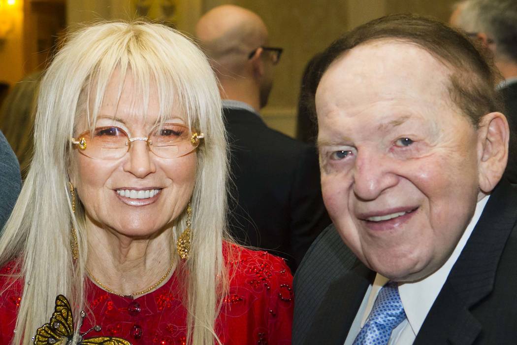 Dr. Miriam Adelson and Las Vegas Sands Corp. Chairman and CEO Sheldon Adelson during the Adelson Educational Campus' 13th annual In Pursuit of Excellence Gala at The Venetian hotel-casino in Las V ...