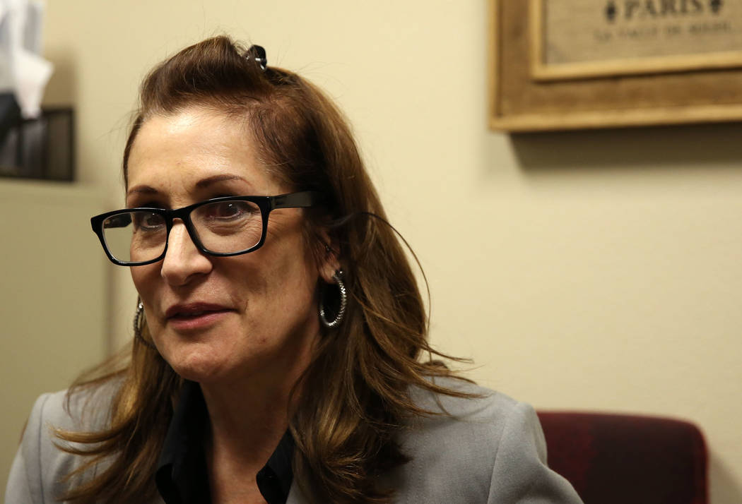 Trudy Gilbert-Eliot speaks during an interview at her Las Vegas office on Tuesday, Oct. 10, 2017. Bizuayehu Tesfaye Las Vegas Review-Journal @bizutesfaye