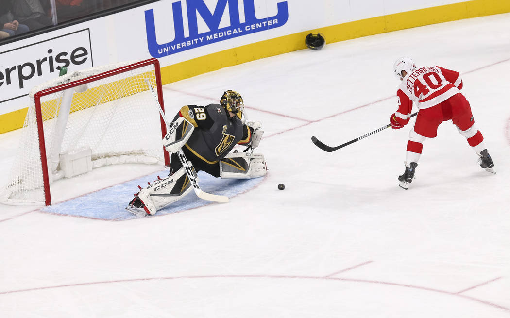 Vegas Golden Knights goalie Marc-Andre Fleury was placed on injured reserve Sunday after suffering a concussion in Friday's 6-3 loss to the Detroit Red Wings at T-Mobile Arena in Las Vegas, Friday ...