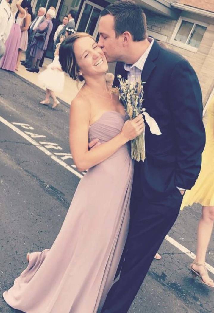 Tina Frost with her boyfriend, Austin Hughes.