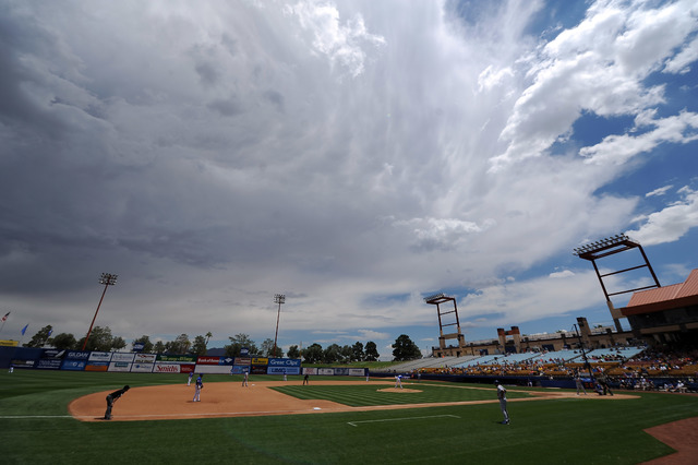 A general view of Cashman Field in Las Vegas during the fourth inning of a Triple-A minor league baseball game between the Las Vegas 51s and Oklahoma City Dodgers Sunday May 24, 2015. Oklahoma Cit ...