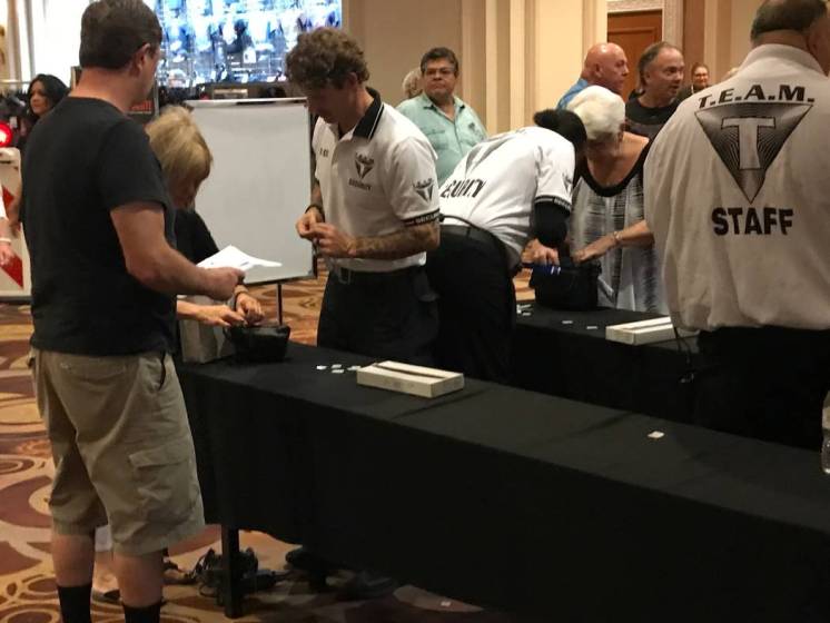 Mandalay Bay Convention Center uses security metal detectors Las