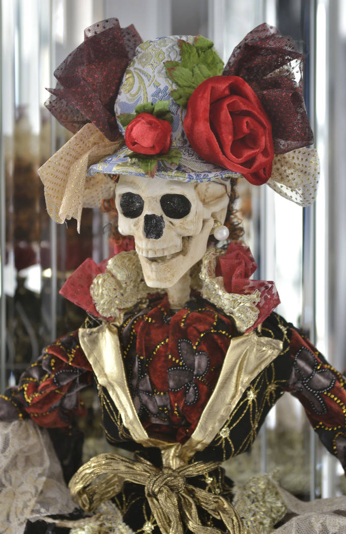 The home's entry displays several Halloween creations, Frank Marino has collected over the years. (Bill Hughes Real Estate Millions)