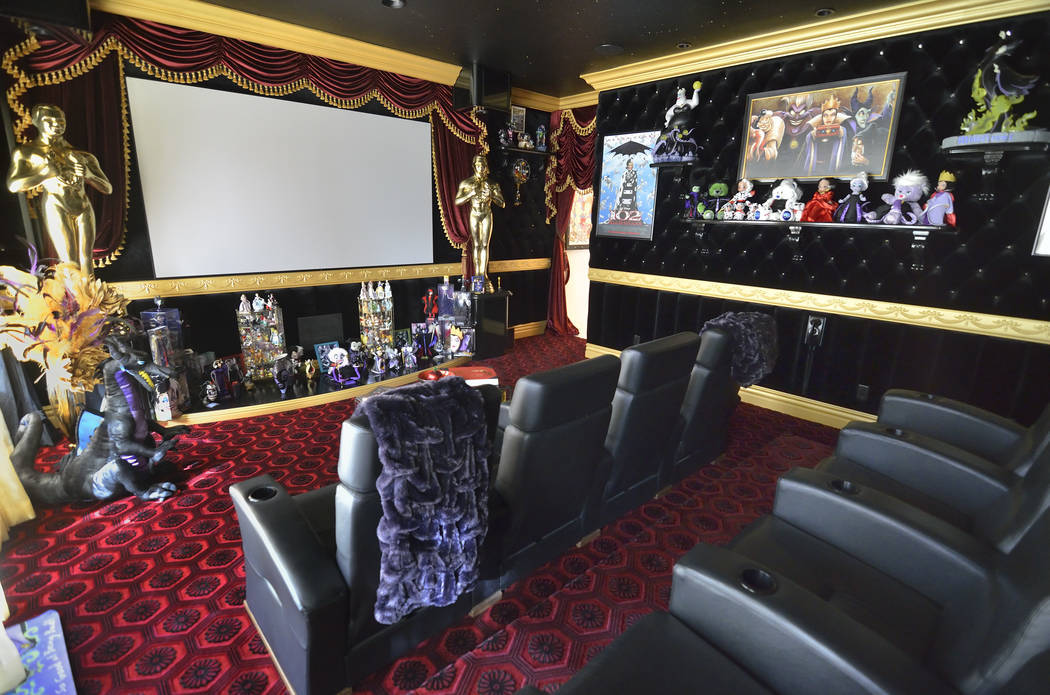The Disney-themed home theater is on the first floor and will be playing "Hocus Pocus" during the big party. (Bill Hughes Real Estate Millions)