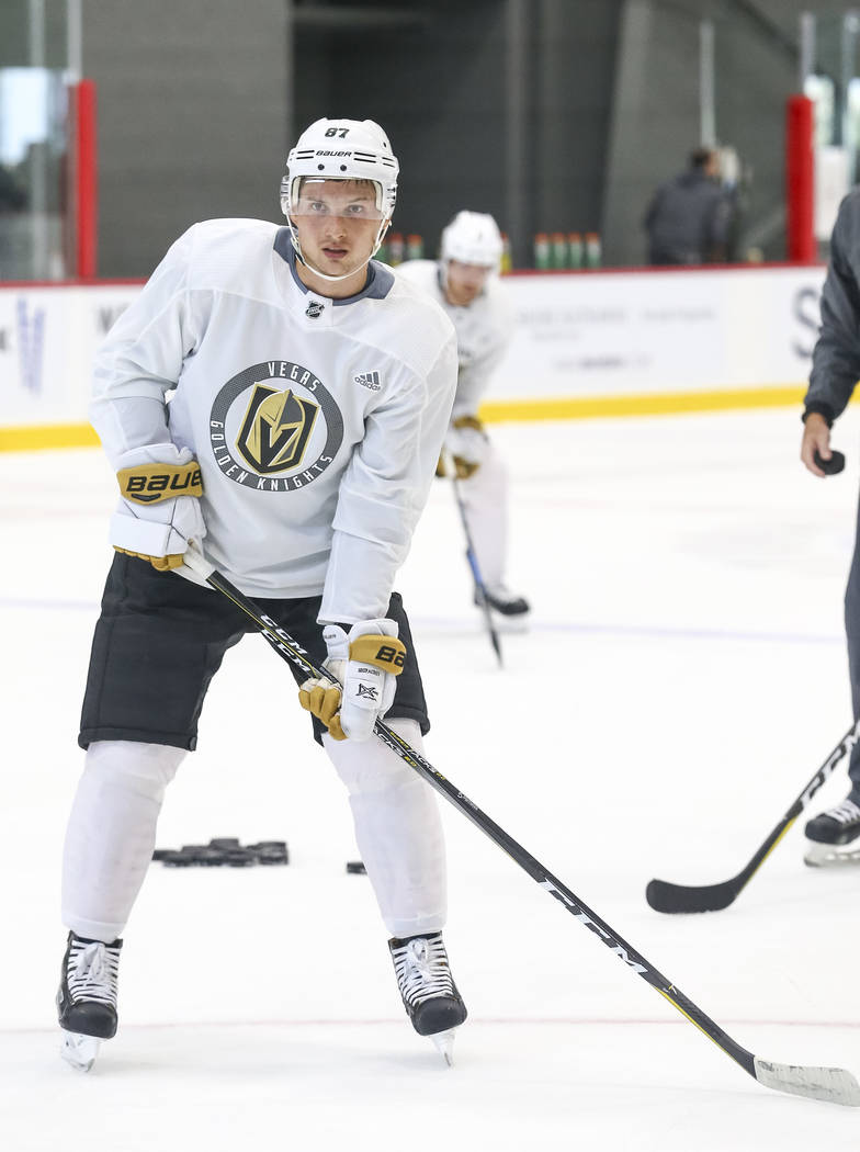 Vegas Golden Knights' Vadim Shipachyov on the ice during team practice at the City National Arena on Friday, Sept. 15, 2017, in Las Vegas. Richard Brian Las Vegas Review-Journal @vegasphotograph