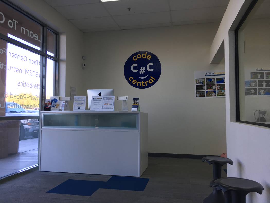 The front lobby at Code Central, where students check in before their session. (Diego Mendoza-Moyers/View) @dmendozamoyers