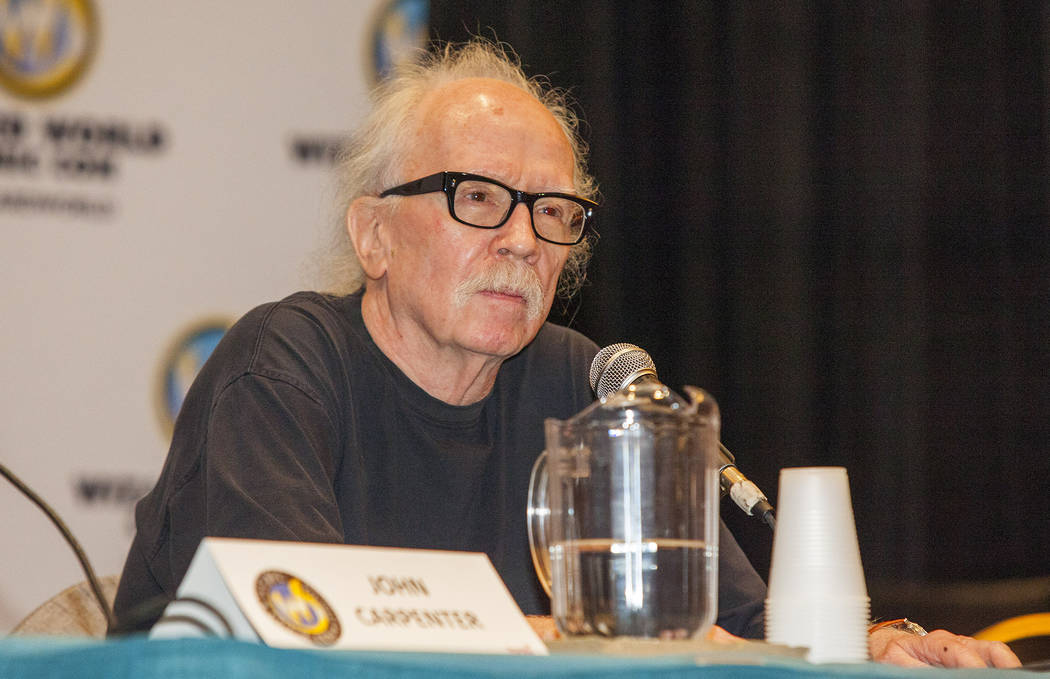 Director John Carpenter during the Wizard World Chicago Comic Con at the Donald E. Stephens Convention Center in Rosemont, IL on Saturday, Aug. 23, 2014. (Photo by Barry Brecheisen/Invision/AP)
