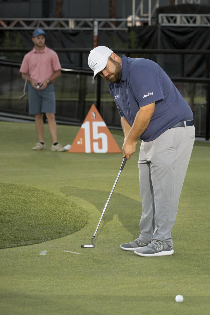 Colt Knost participates in the Major Series of Putting in Las Vegas on Tuesday, Oct. 31, 2017. Bridget Bennett Las Vegas Review-Journal @BridgetKBennett