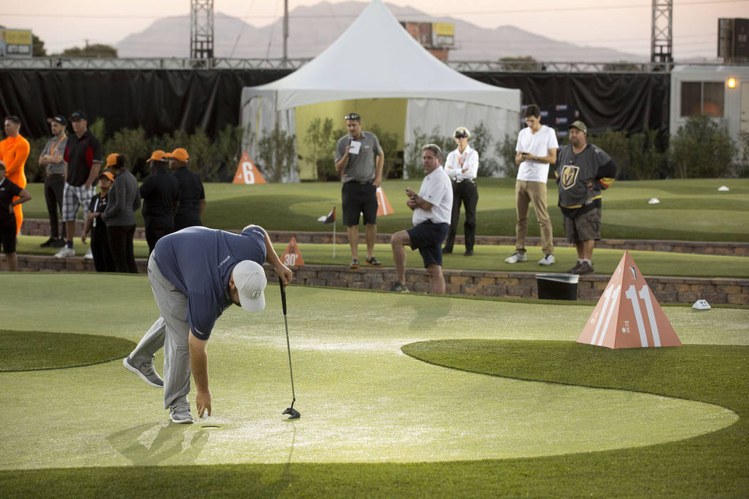 Colt Knost participates in the Major Series of Putting in Las Vegas on Tuesday, Oct. 31, 2017. Bridget Bennett Las Vegas Review-Journal @BridgetKBennett