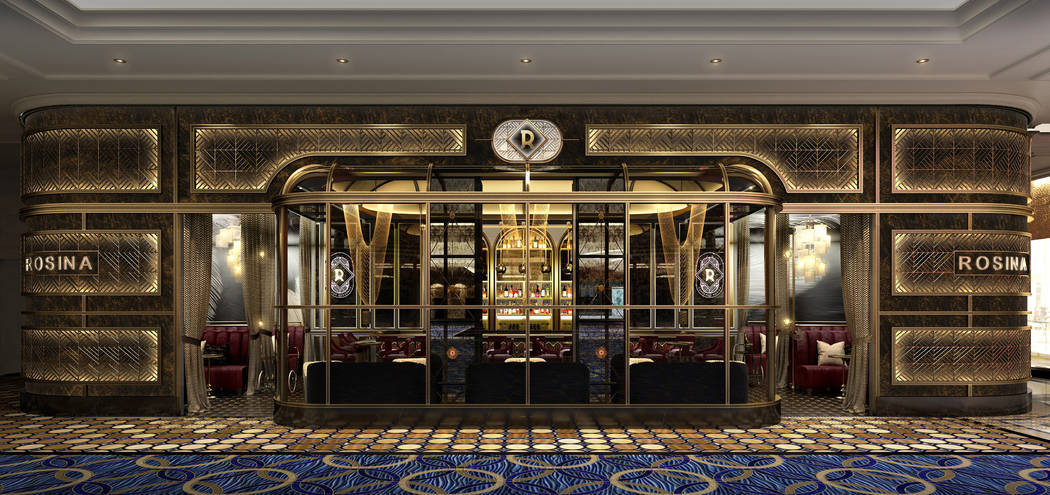 Artist rendering of the Rosina Bar provided by the Palazzo hotel-casino.