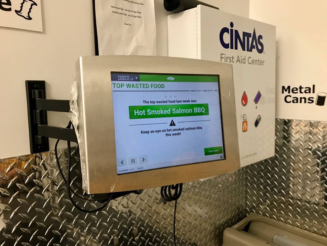The electronic LeanPath system tracks the food waste in Ikea's cafes and kitchens and creates reports on how much food was tossed, its dollar value and any trends in disposal. (Madelyn Reese/View ...