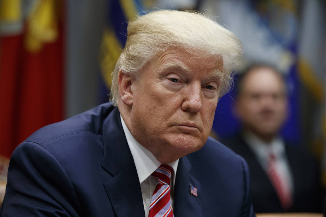 President Donald Trump listens during a meeting on tax policy with business leaders in the Roosevelt Room of the White House, Tuesday, Oct. 31, 2017, in Washington. (Evan Vucci/AP)