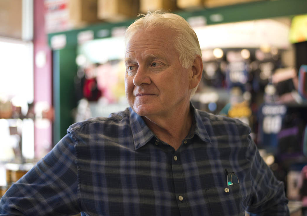 Jeffrey Fausett stands in his Petland Las Vegas store located on Wednesday, Nov. 8, 2017. The store is one of two in the valley that would be affected by a ban on selling non-rescue dogs. Daniel C ...