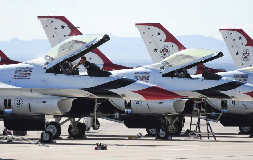 Aviation Nation pilots warm up for big Las Vegas air show Las Vegas