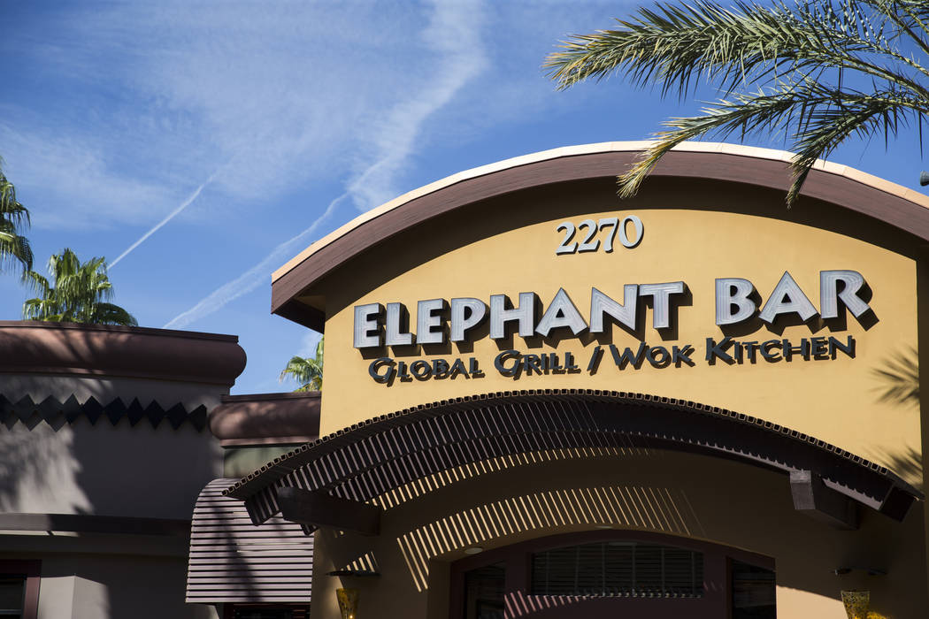 Elephant Bar at The District at Green Valley Ranch in Henderson, Wednesday, Nov. 8, 2017. Elephant Bar has filed for bankruptcy in a Las Vegas court. Erik Verduzco Las Vegas Review-Journal @Erik_V ...