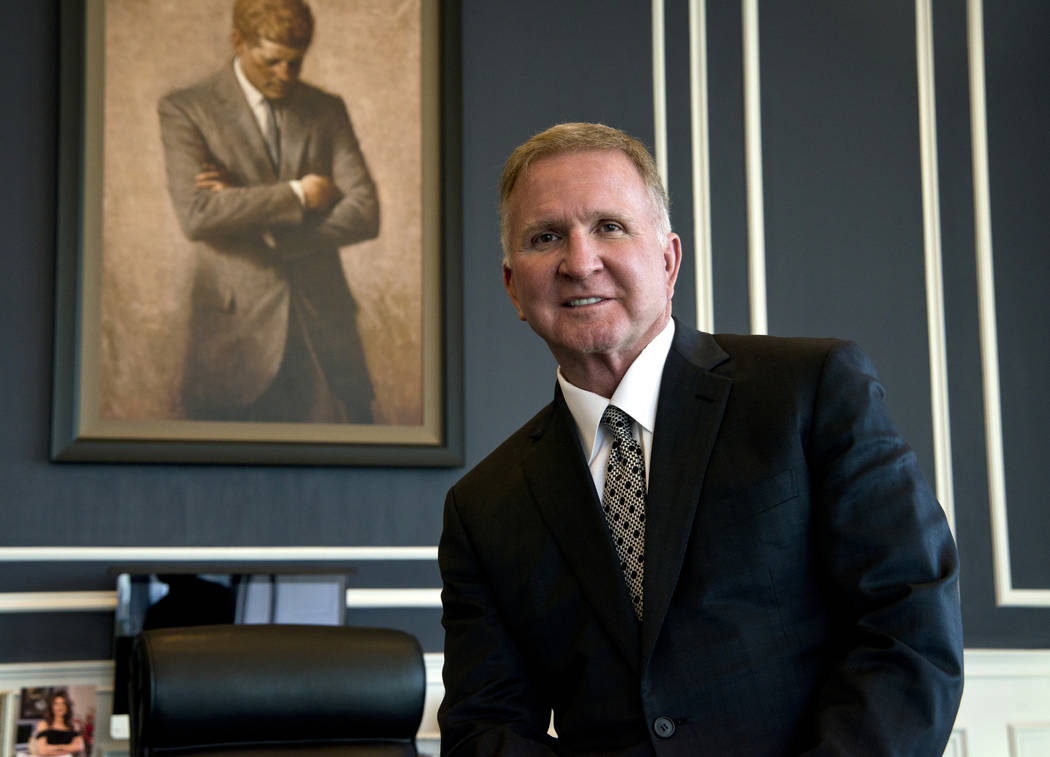Attorney Robert Eglet at his office at the Eglet Prince law firm in downtown Las Vegas on Friday, Nov. 10, 2017. Daniel Clark/Las Vegas Review-Journal Follow @DanJClarkPhoto