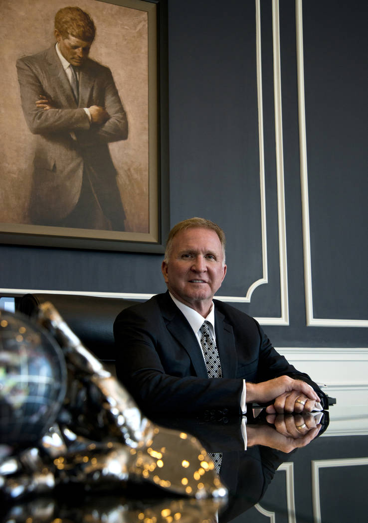 Attorney Robert Eglet at his office at the Eglet Prince law firm in downtown Las Vegas on Friday, Nov. 10, 2017. Daniel Clark/Las Vegas Review-Journal Follow @DanJClarkPhoto