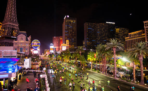 Geico Rock ‘n’ Roll marathon events will close down part of the Strip this weekend. (Courtesy)