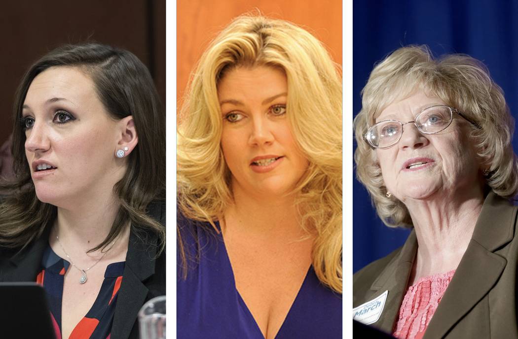 Nicole Cannizzaro, Patricia Farley, and Joyce Woodhouse. File photos.