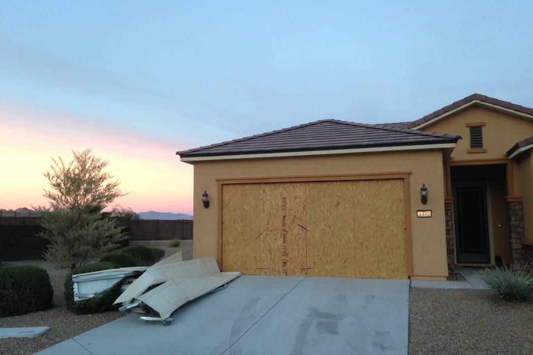 Las Vegas Strip gunman Stephen Paddock's house in Mesquite is seen on Monday, Nov. 13, 2017. (Eli Segall/Las Vegas Review-Journal)