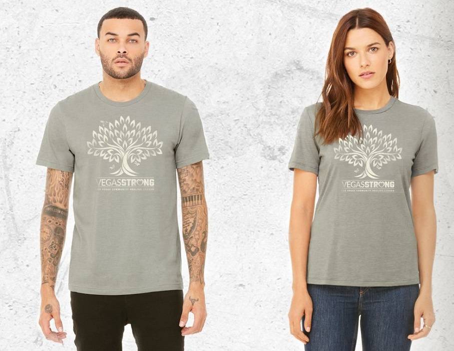 The city of Las Vegas is selling community garden T-shirts at vegasstore.vegas. The proceeds will help pay for upkeep of the Community Healing Garden, which was created in the week after the Route ...