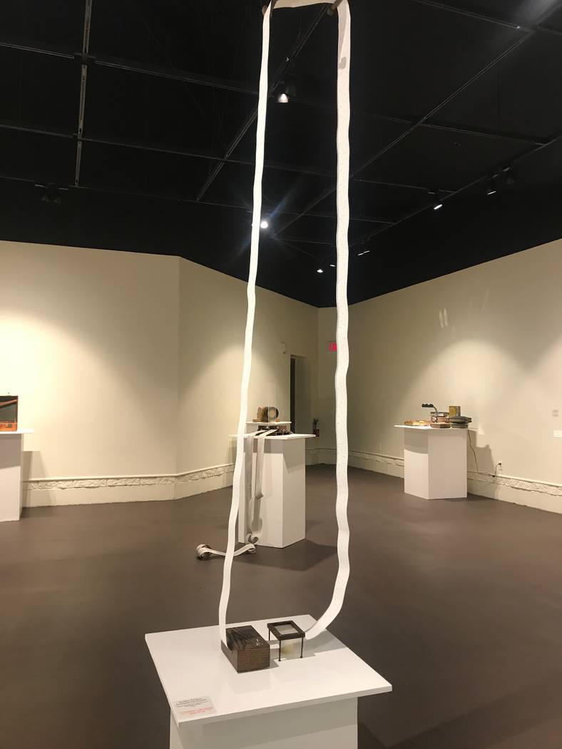 An art piece by San Diego artist Margaret Noble is displayed on Nov. 15 at CSN's North Las Vegas campus, 3200 E. Cheyenne Ave. (Kailyn Brown/View) @KailynHype