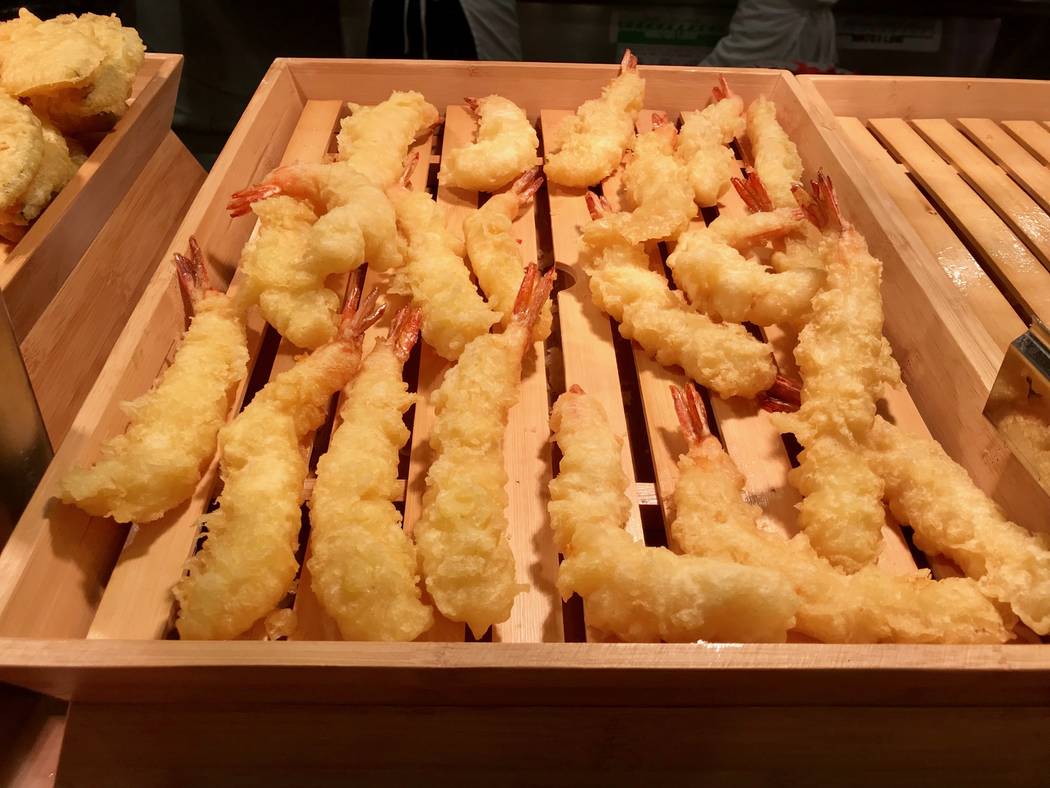 Self-serve tempura at Cafe Sanuki noodle bar in Las Vegas, Wednesday, Nov. 15, 2017. Madelyn Reese View @MadelynGReese