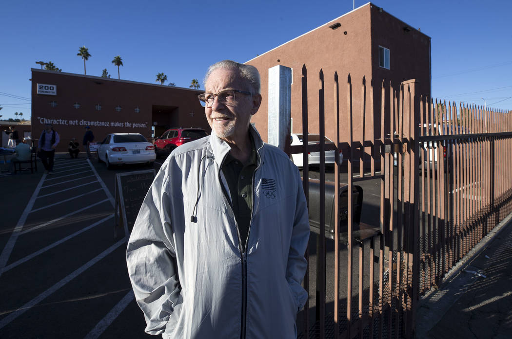 CARE Complex Executive Director Glenn Trowbridge stands at the entrance to his facility at 200 Foremaster Lane in Las Vegas, Wednesday, Nov. 22, 2017. Richard Brian Las Vegas Review-Journal @vegas ...