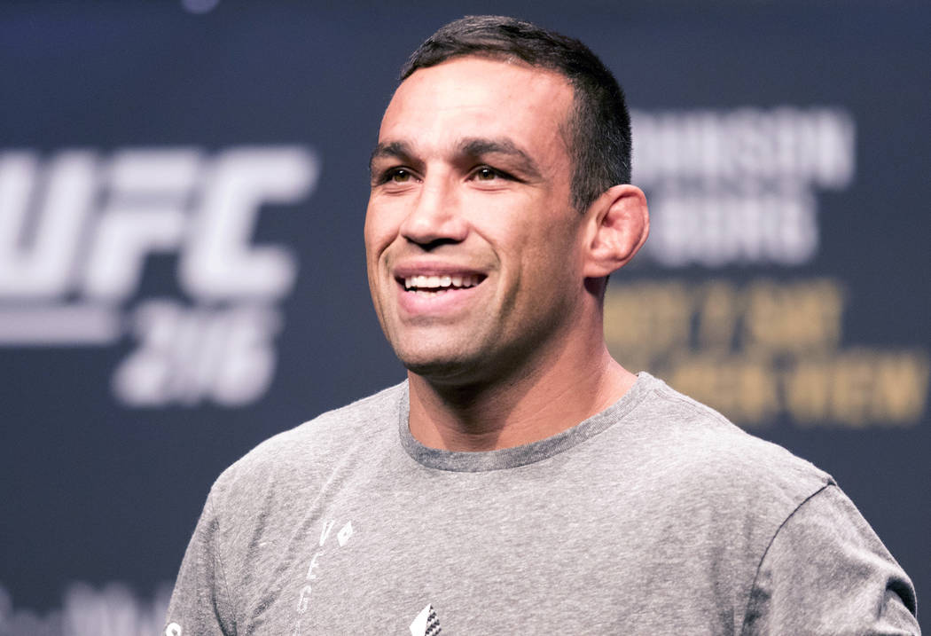 UFC heavyweight Fabricio Werdum on the scale at the T-Mobile Arena for the UFC 216 ceremonial weigh-ins in Las Vegas, Friday, Oct. 6, 2017. Heidi Fang Las Vegas Review-Journal @HeidiFang