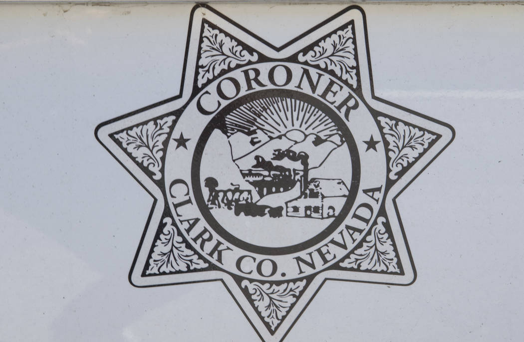 A Clark County Coroner and Medical Examiner vehicle parked at their headquarters located at 1704 Pinto Lane in Las Vegas on Tuesday, May 23, 2017. Richard Brian Las Vegas Review-Journal @vegasphot ...