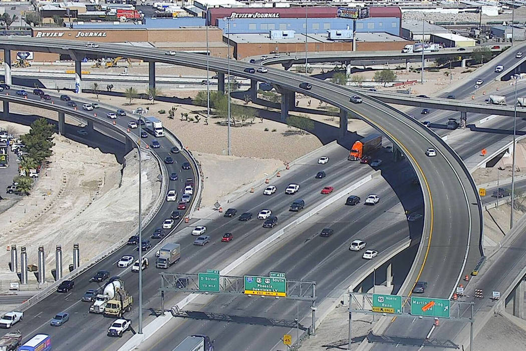 The Martin Luther King Boulevard off-ramps from northbound Interstate 15 and northbound U.S. Highway 95. (NDOT)