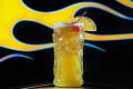Pizza Rock serves fruity cocktail in a glass tiki mug — VIDEO